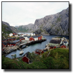 1978: The tiny fishing village Nusfjord on the Lofoten islands
