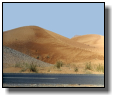 Sand dunes along the road near Hatta