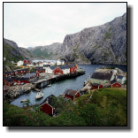1978: Das kleine Fischerdorf Nusfjord auf den Lofoten